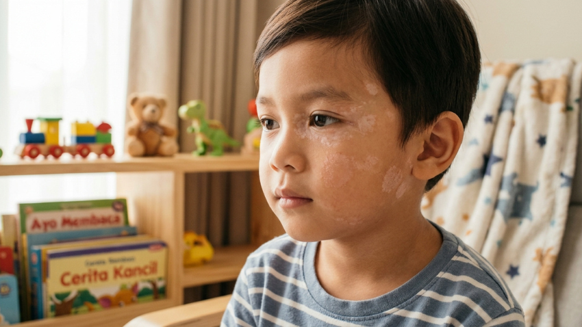 Bercak Putih di Wajah Anak: Penyebab dan Cara Mengatasinya