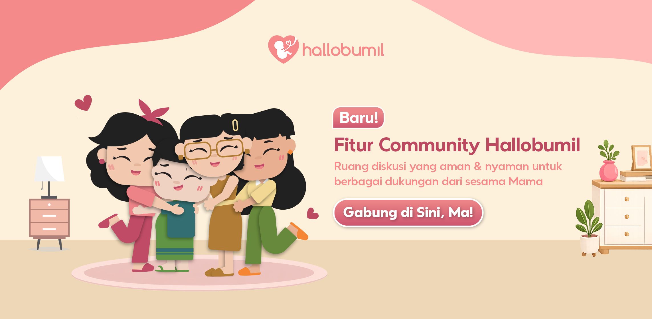 Fitur Community Hallobumil